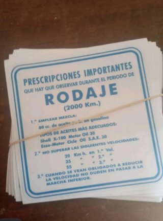 Pegatina Rodaje Vespa