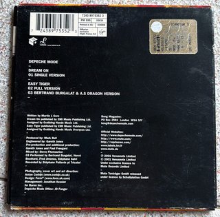 CD Depeche Mode - Dream On CdBong30