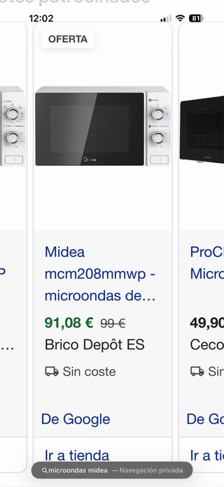 Microondas MIDEA blanco