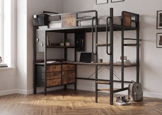 Litera Integrada con Zona de Estudio Industrial!!