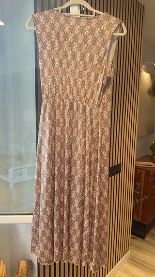 Vestido fluido estampado talla M