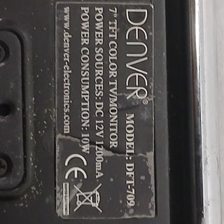 DENVER DFT-709 Monitor/TV Portátil