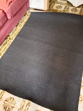 Alfombra negra 135x200 cm