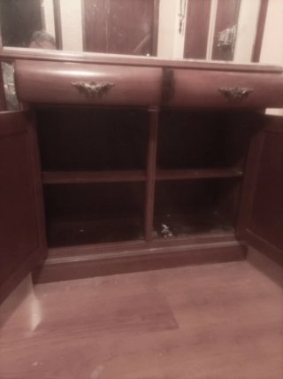 Mueble de entrada con espejo