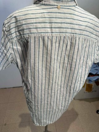 Camicia Sisley a righe bianche e blu