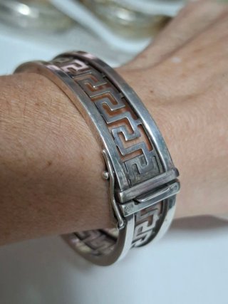 Pulsera Plata 925 Diseño Greca