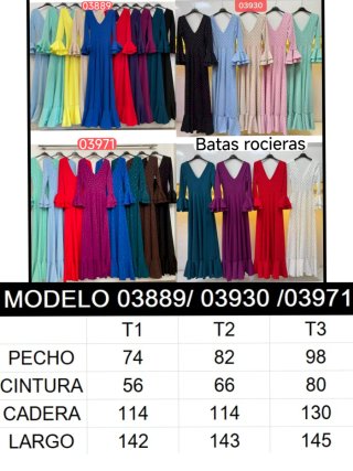 Bata Rociera Flamenco Talla Única