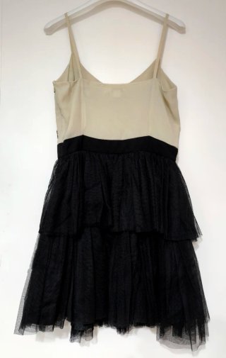 Vestido beige y negro talla S/M