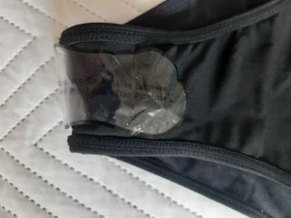 Bañador negro con detalles blancos