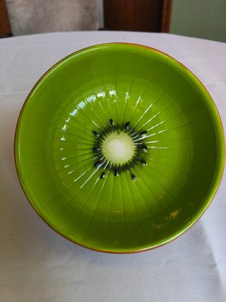 Tigela cerâmica estilo kiwi