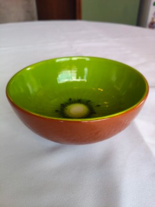 Tigela cerâmica estilo kiwi