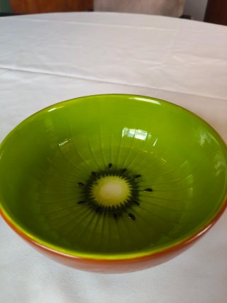 Tigela cerâmica estilo kiwi