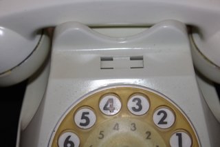 Telefono a disco bianco Italia anni '60