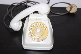 Telefono a disco bianco Italia anni '60