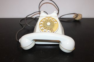 Telefono a disco bianco Italia anni '60