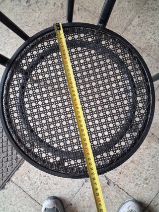Sedie da bar metalliche impilabili (12 pz)