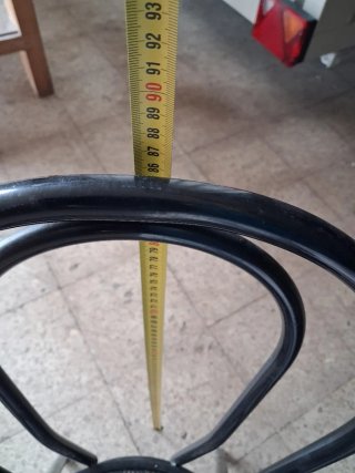 Sedie da bar metalliche impilabili (12 pz)