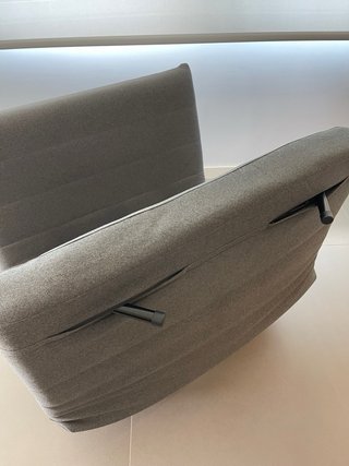 Butaca-cama gris