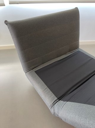 Butaca-cama gris