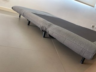 Butaca-cama gris