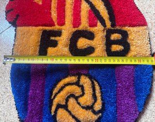 Alfombra FC Barcelona Corazón echa a mano