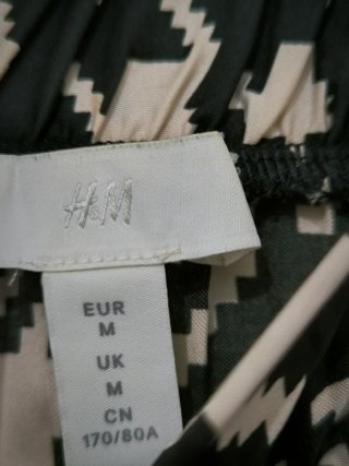 Falda H&M Plisada Estampado Príncipe de Gales