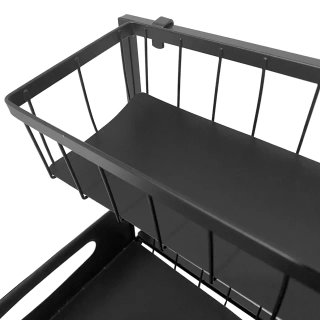 Mueble Organizador Cocina Negro Extraíble