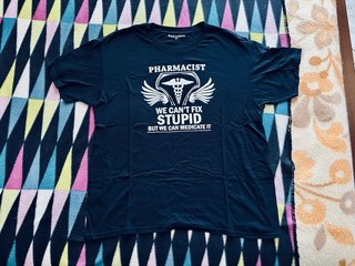 T-shirt Pharmacist Meme XL Cotone Unisex