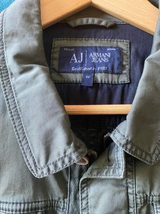 Chaqueta Armani Jeans Verde Militar Talla M