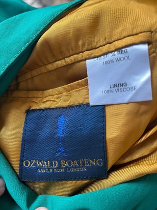 Traje Ozwald Boateng Verde Talla S