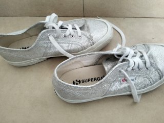 Superga Scarpe Argento Taglia 34