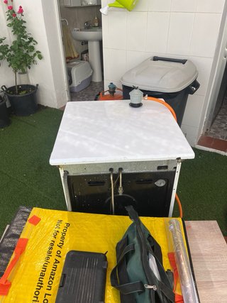 Cocina de gas. Horno y 4 fuegos