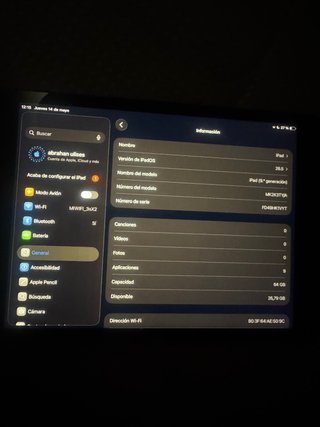 iPad 9ª Gen Apple Plata/Gris Espacial