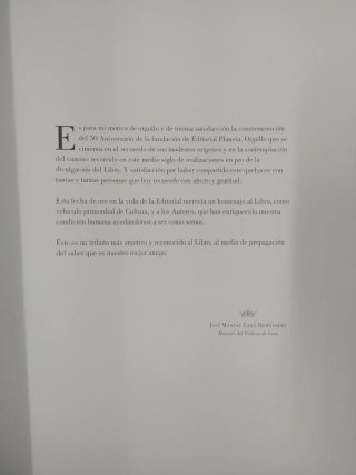 Homenaje al Libro de Editorial Planeta