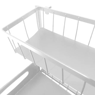 Organizzatore Sotto Lavandino Bianco a 2 Ripiani