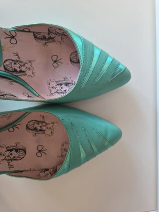 Zapatos Fornarina verde menta
