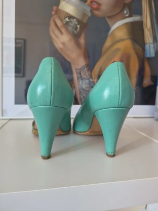 Zapatos Fornarina verde menta