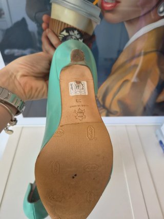 Zapatos Fornarina verde menta
