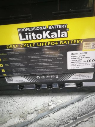 Batería litio 60ah 12vLiitoKala Deep Cycle LIFEPO4