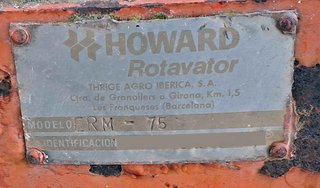 Rotavator Howard ERM-75 de 2 metros de labor.