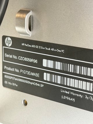 HP ProOne 600 G2 All-in-One i5 / 8GB / 256GB