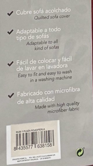 Fundas para sofá Cardenal Textil (4 unidades)