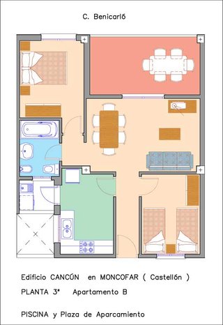 ALQUILO APARTAMENTO EN LA PLAYA DE MONCOFAR