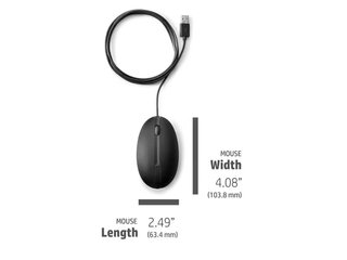 Ratón HP 320M Negro