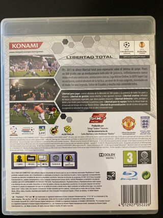 Juego PS3 PES 2011 Pro Evolution Soccer