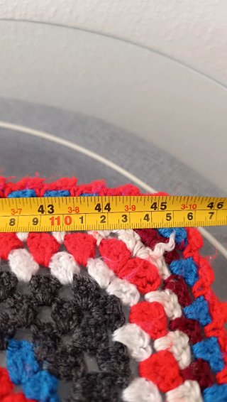 2 Tapetes de mesa crochet lana multicolor