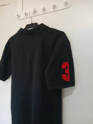 Polo U.S. Polo Assn. Negro Talla L( 14/16 años)