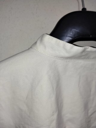 Camicia bianca Sisley uomo collo alla coreana