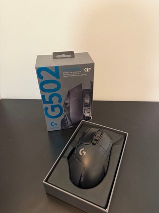 Logitech G502 Lightspeed Inalámbrico Negro/Azul