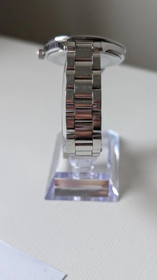 Reloj Michael Kors Slim Runway Plata y Blanco